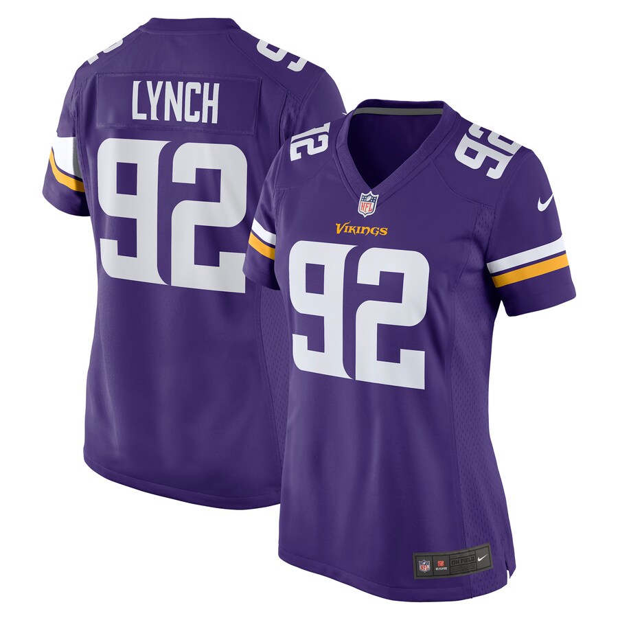 Women's Minnesota Vikings James Lynch Nike Purple Game Player Jersey - Jersey
