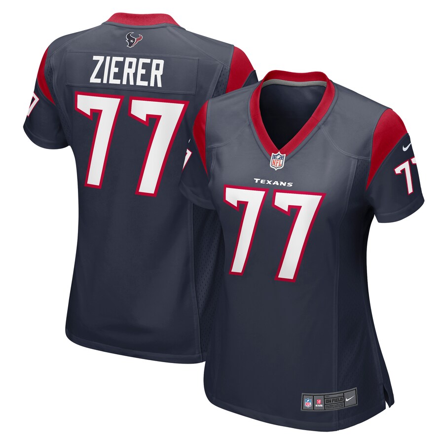 Women's Houston Texans Kilian Zierer Nike Navy Team Game Jersey - Jersey