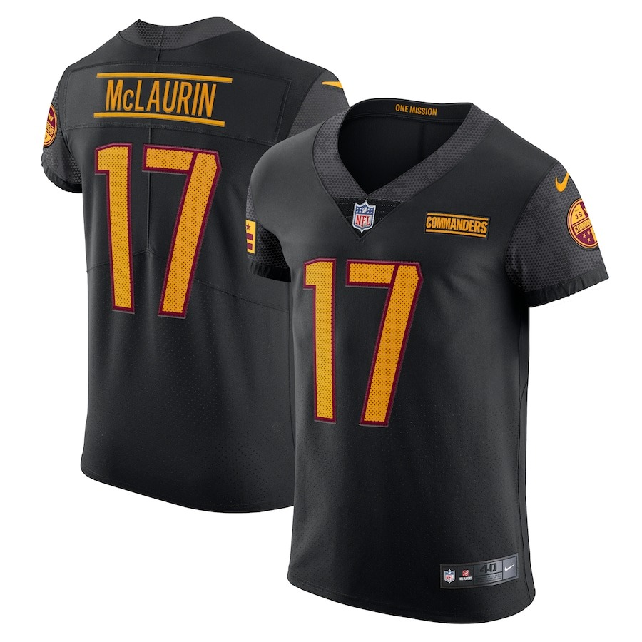 Men's Washington Commanders Terry McLaurin Nike Black Alternate Vapor Elite Jersey - Jersey