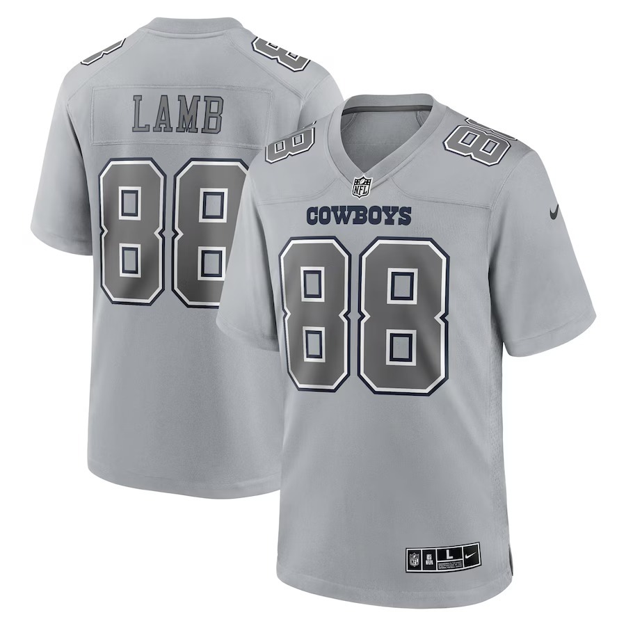 Men's Dallas Cowboys CeeDee Lamb Nike Gray Atmosphere Fashion Game Jersey - Jersey