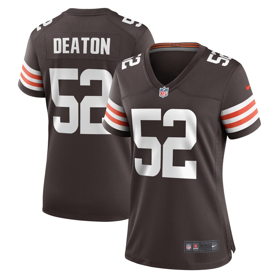 Women's Cleveland Browns Dawson Deaton Nike Brown Game Player Jersey - Jersey