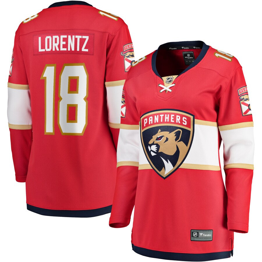 Women's Florida Panthers Steven Lorentz Fanatics Branded Red Home Breakaway Player Jersey - Jersey