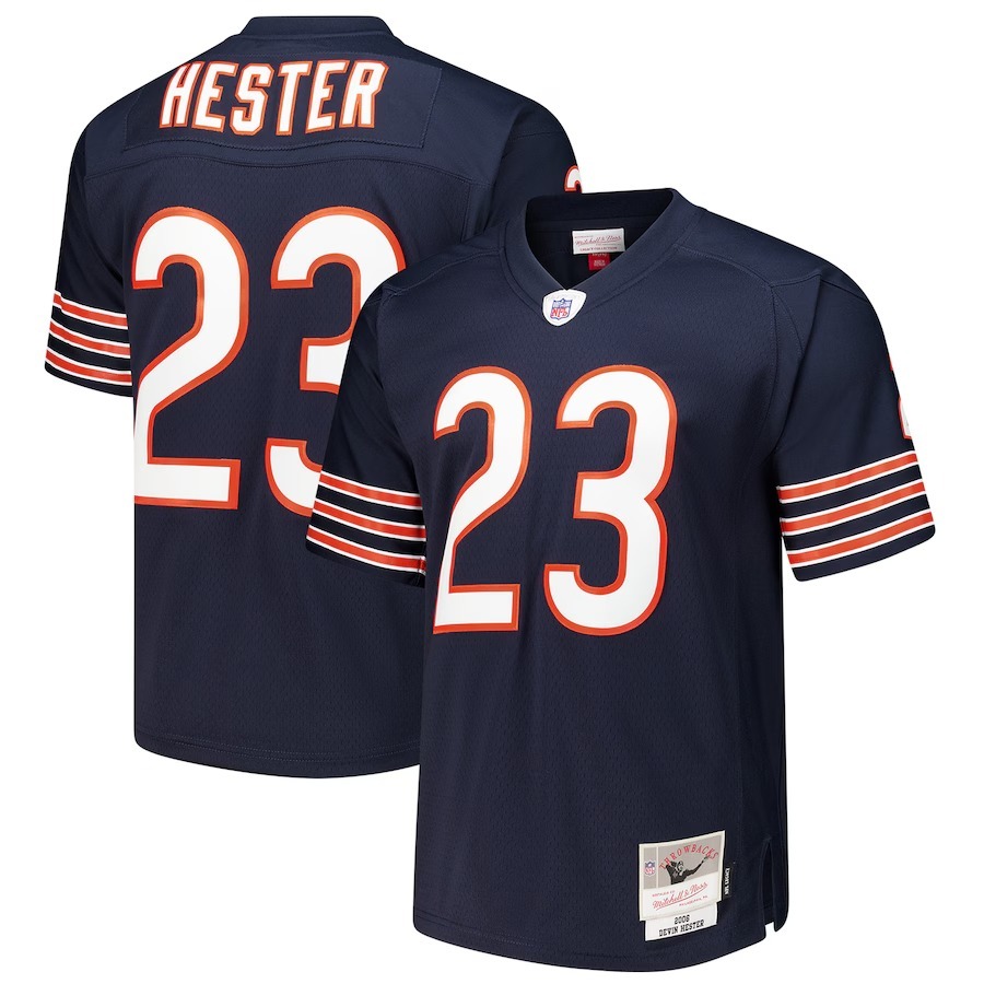 Men's Chicago Bears Devin Hester Mitchell & Ness Navy 1995 Legacy Replica Jersey - Jersey