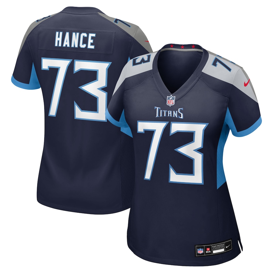 Women's Tennessee Titans Blake Hance Nike Navy Team Game Jersey - Jersey