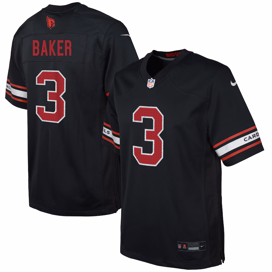 Youth Arizona Cardinals Budda Baker Nike Black Game Jersey - Jersey