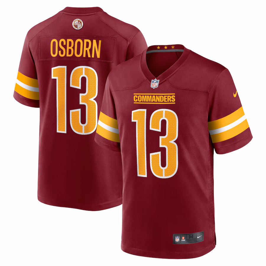Men's Washington Commanders K.J. Osborn Nike Burgundy Team Game Jersey - Jersey
