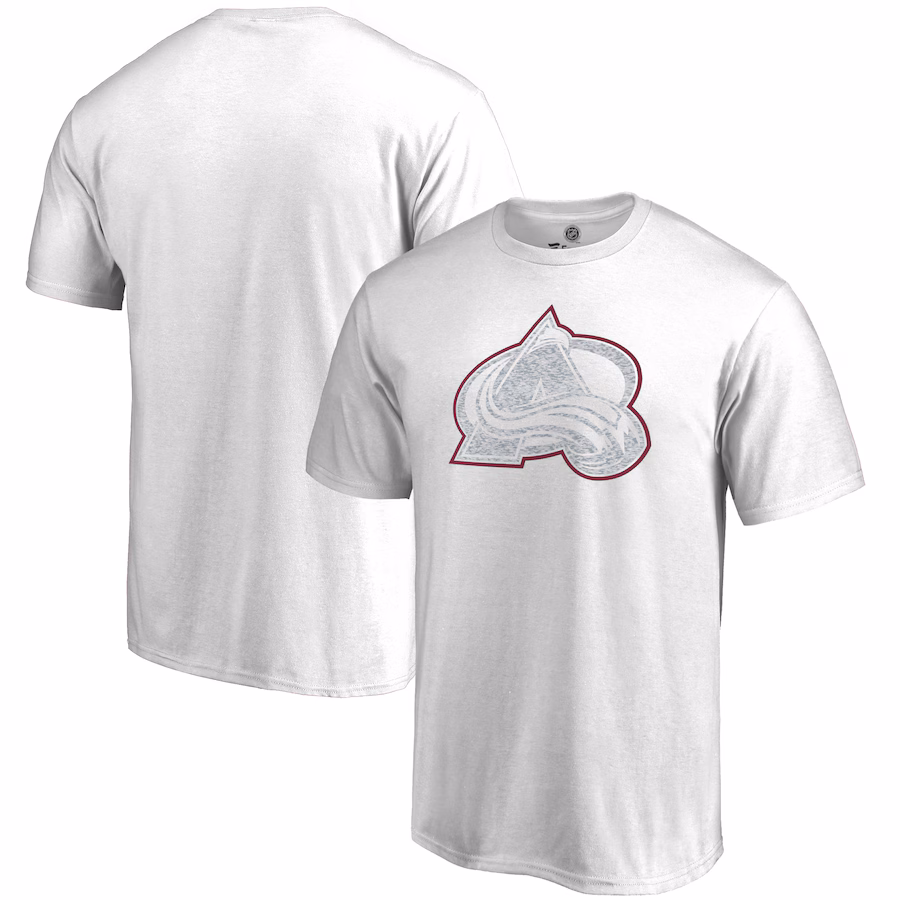 Men's Colorado Avalanche White WhiteOut T-Shirt - Jersey