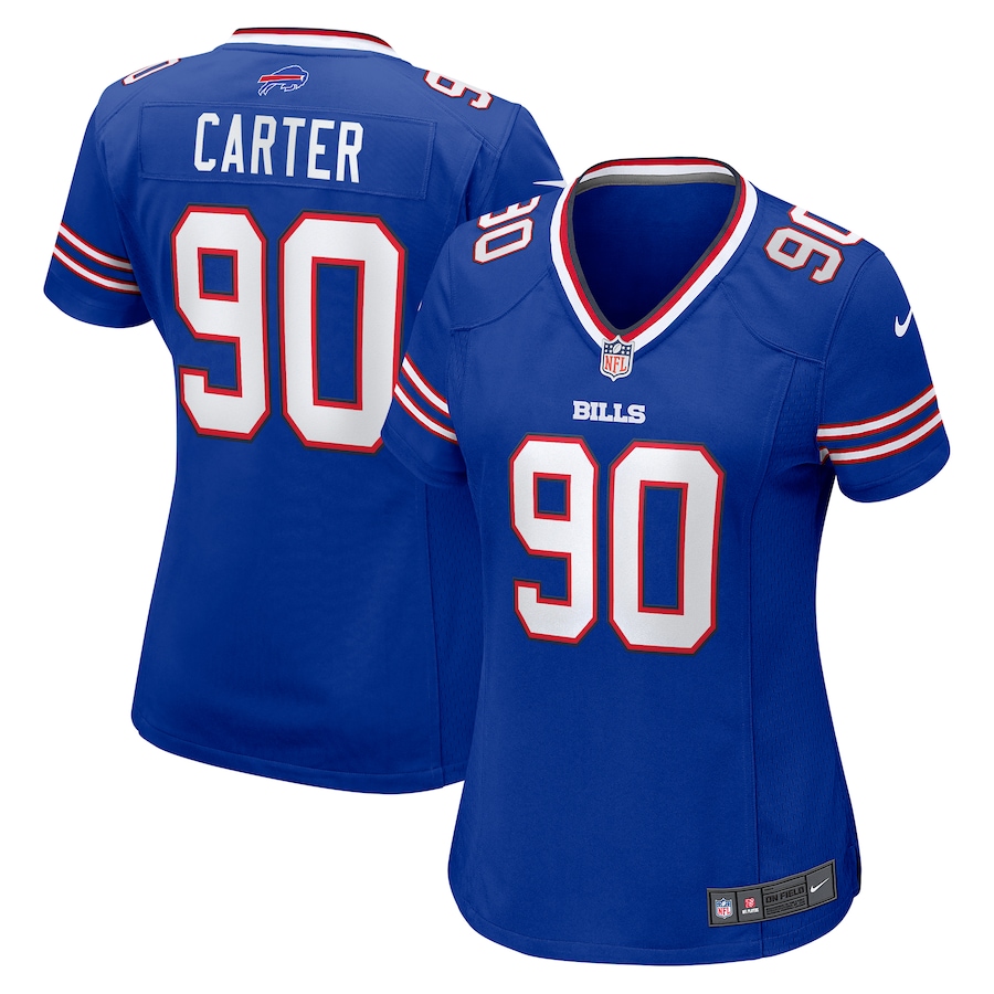 Women's Buffalo Bills DeWayne Carter Nike Royal Game Jersey - Jersey
