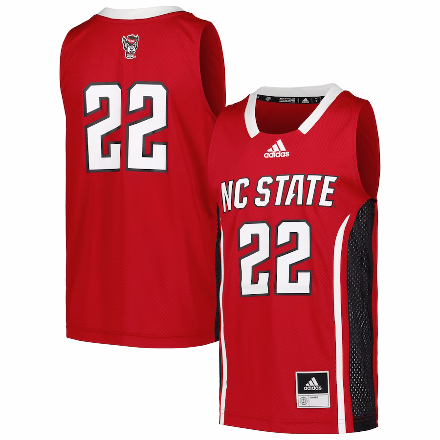#22 NC State Wolfpack adidas Youth Swingman Jersey - Red - Jersey