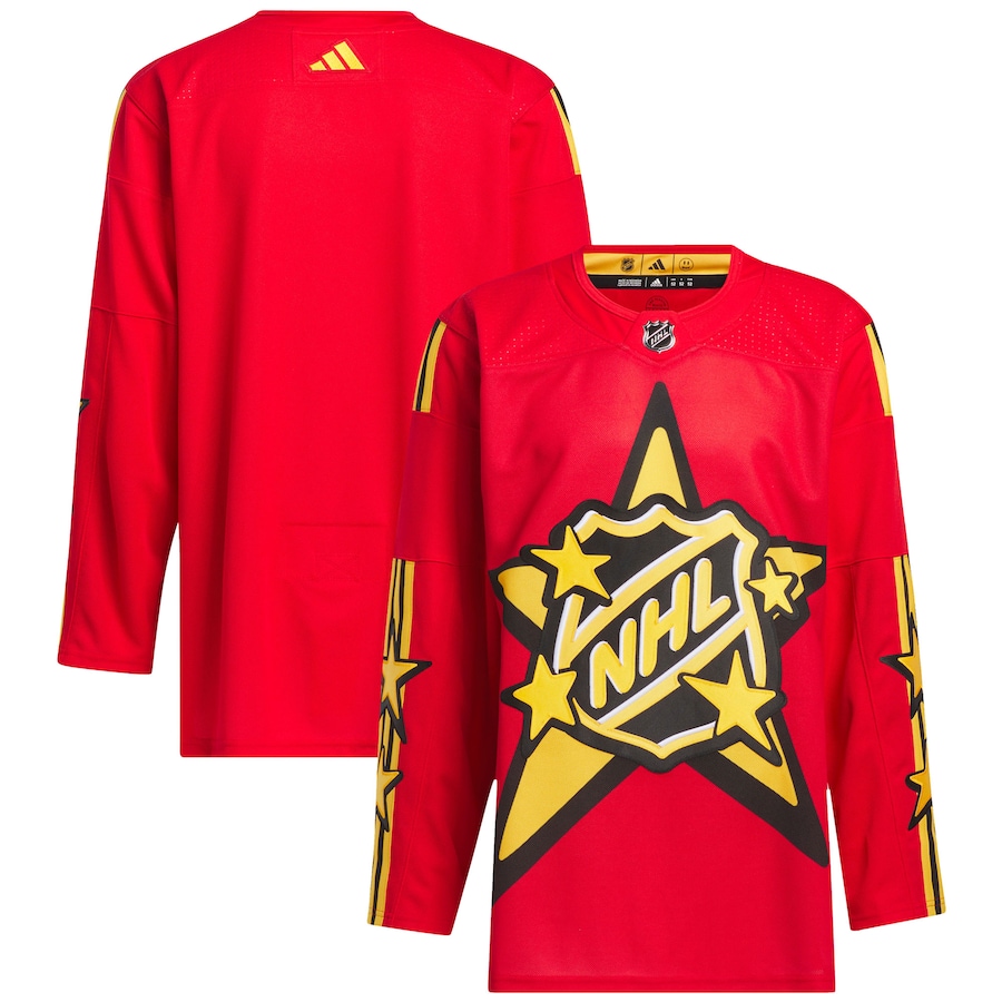 Men's 2024 NHL All-Star Game adidas x drew house Red Primegreen Authentic Jersey - Jersey