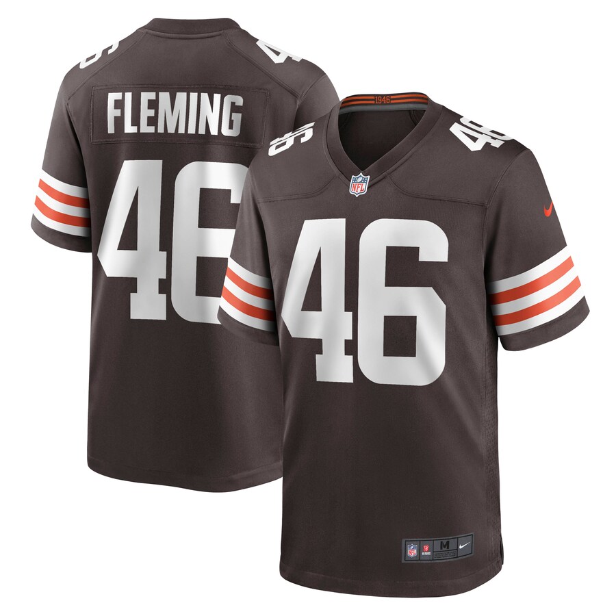Men's Cleveland Browns Don Fleming Nike Brown Retired Player Jersey - Jersey