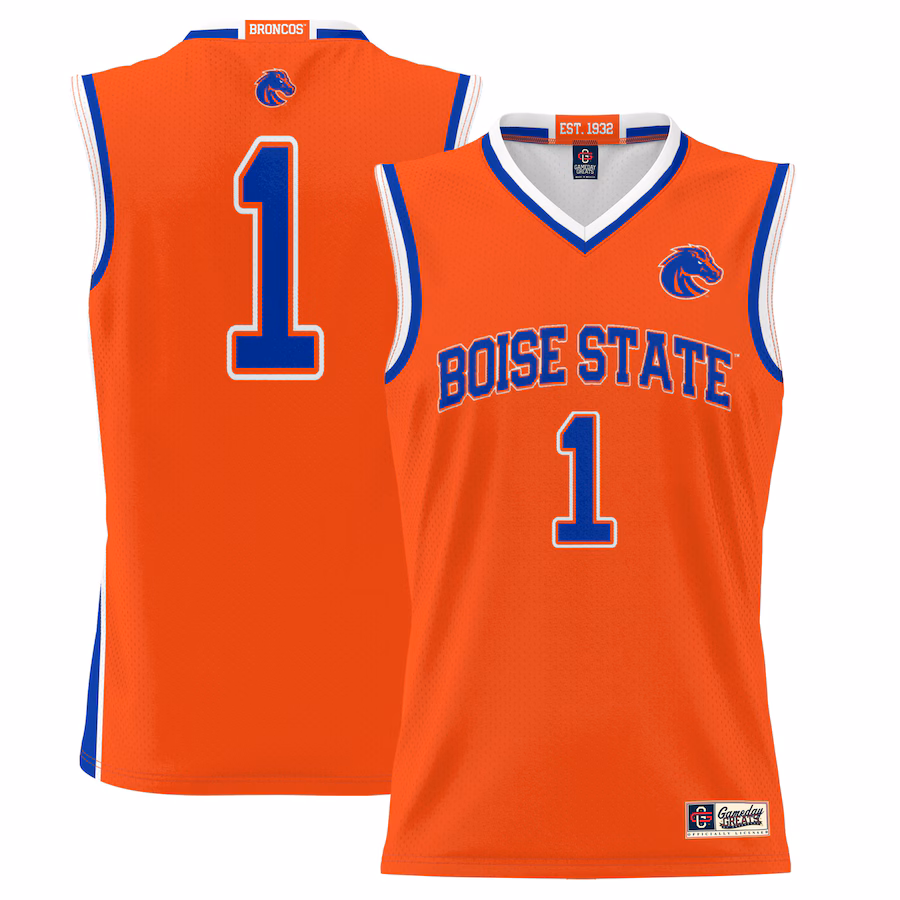 Youth GameDay Greats #1 Orange Boise State Broncos Lightweight Basketball Jersey - Jersey