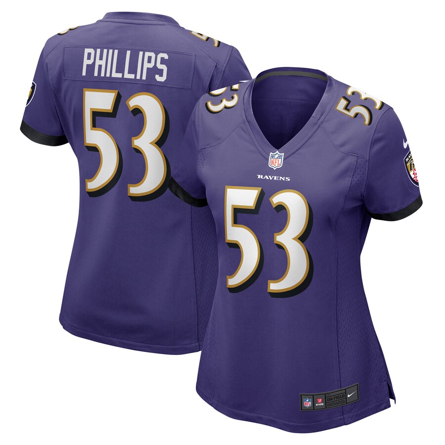 Women's Baltimore Ravens Del'Shawn Phillips Nike Purple Game Player Jersey - Jersey