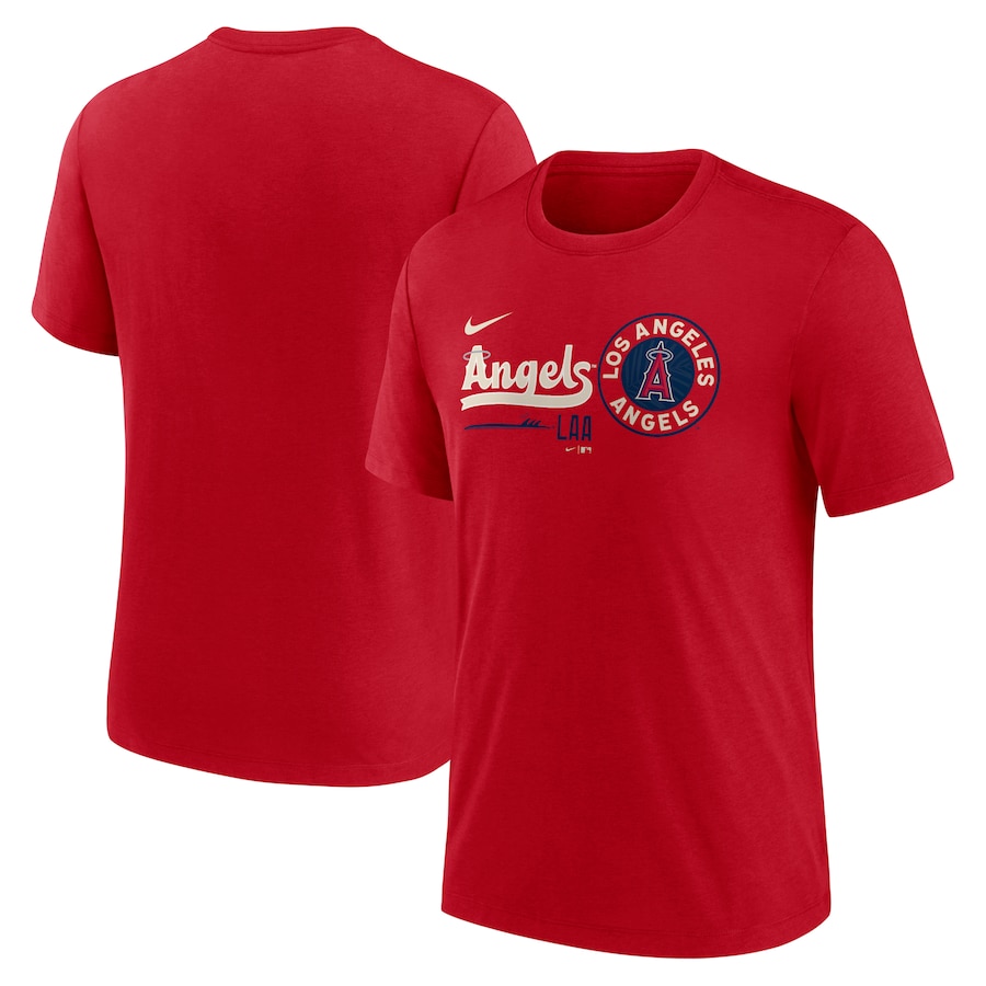 Men's Los Angeles Angels Nike City Connect Tri-Blend T-Shirt - Jersey