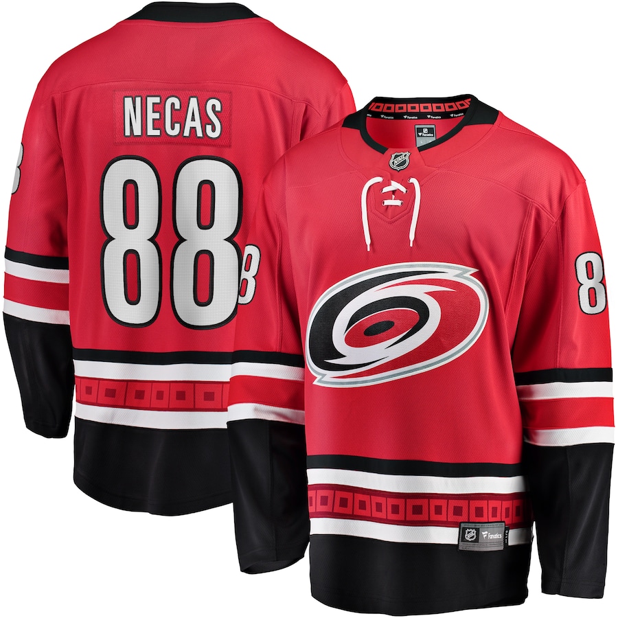 Men's Carolina Hurricanes Martin Necas Fanatics Red Alternate Breakaway Player Jersey - Jersey