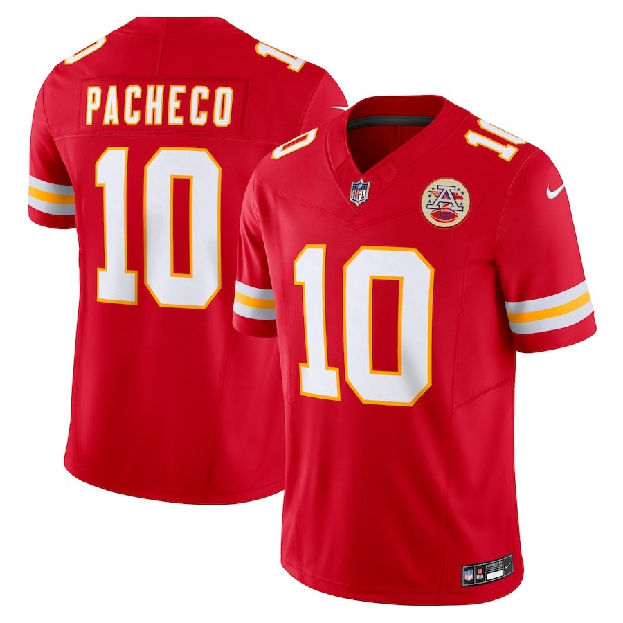 Men's Kansas City Chiefs Isiah Pacheco Nike Red Vapor F.U.S.E. Limited Jersey - Jersey