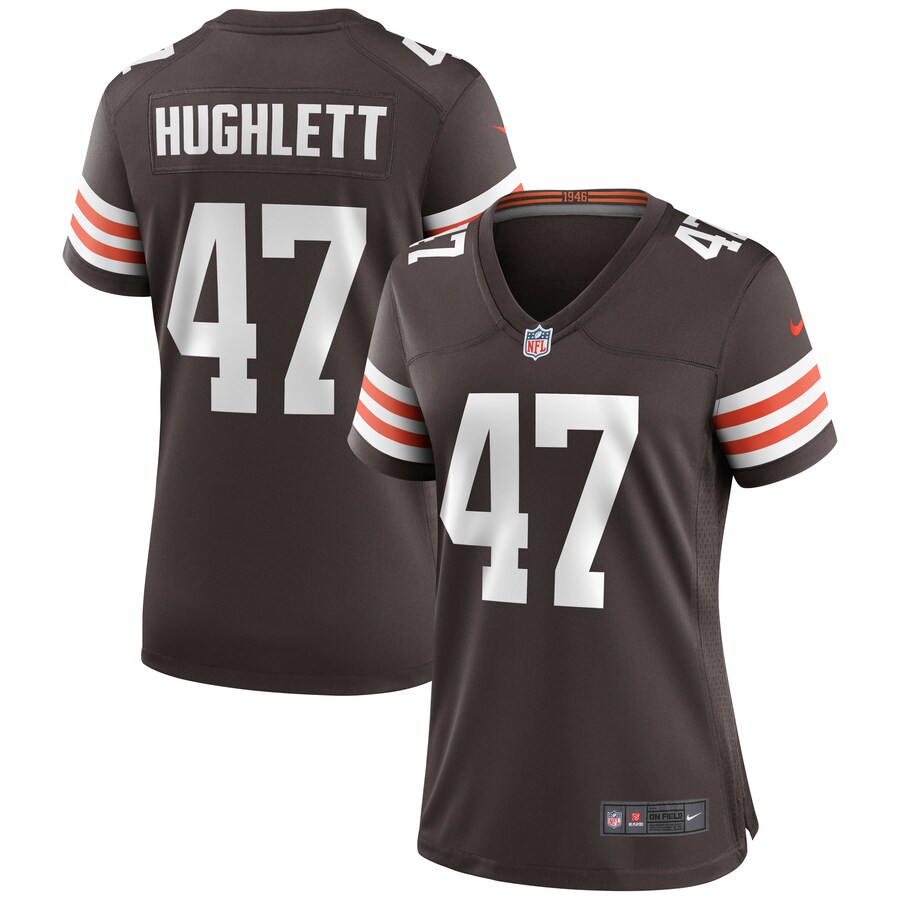Women's Cleveland Browns Charley Hughlett Nike Brown Game Jersey - Jersey