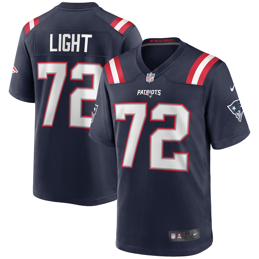 Men's New England Patriots Matt Light Nike Navy Game Retired Player Jersey - Jersey