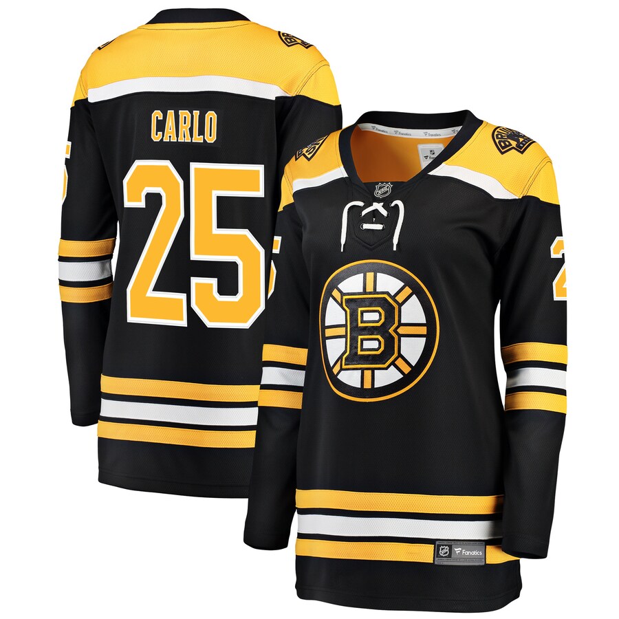 Women's Boston Bruins Brandon Carlo Fanatics Branded Black Breakaway Player Jersey - Jersey