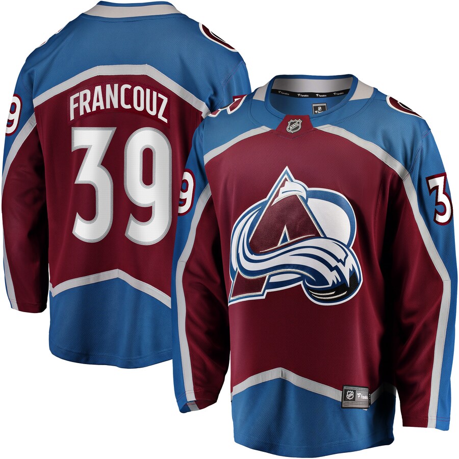Men's Colorado Avalanche Pavel Francouz Fanatics Branded Burgundy Breakaway Player Jersey - Jersey