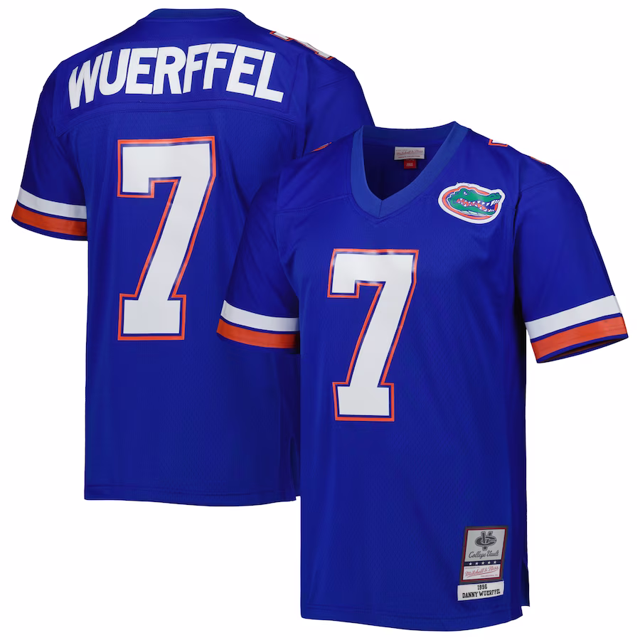 Danny Wuerffel Florida Gators Mitchell & Ness 1996 Legacy Jersey - Royal - Jersey