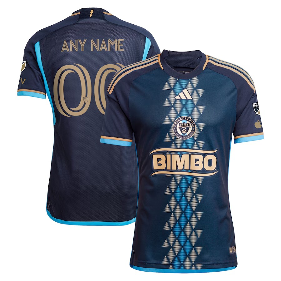 Men's Philadelphia Union  adidas Navy 2024 The XV Kit Authentic Custom Jersey - Jersey
