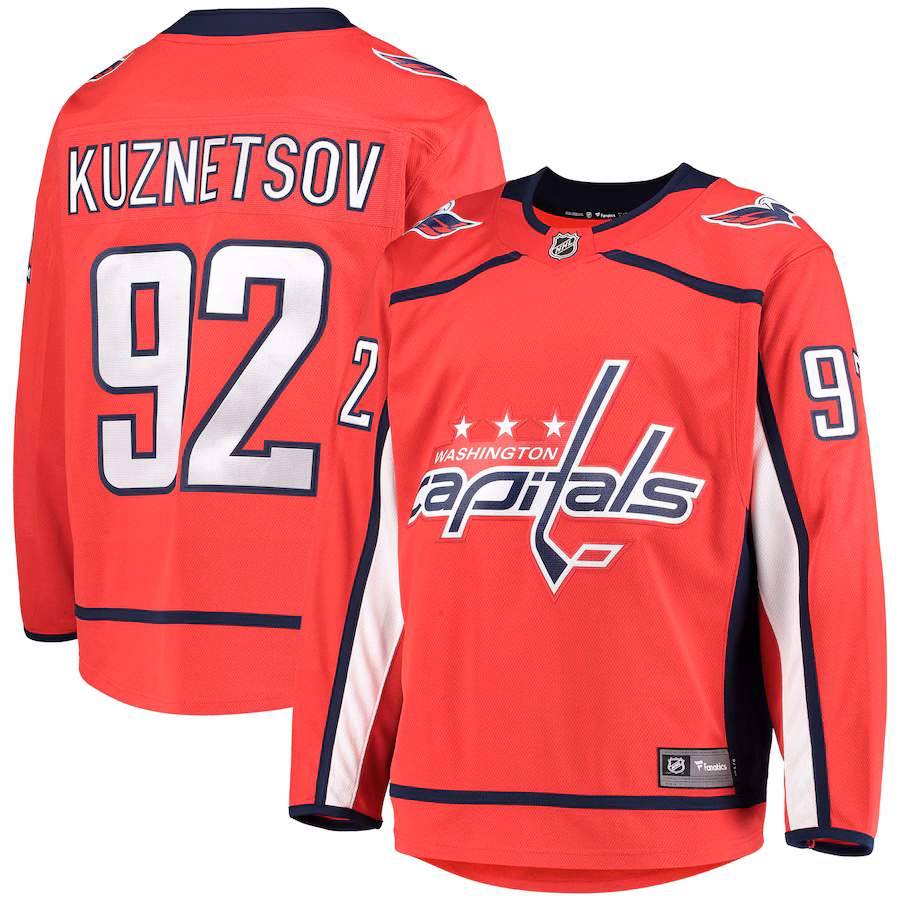 Men's Washington Capitals Evgeny Kuznetsov Fanatics Red Home Premier Breakaway Player Jersey - Jersey