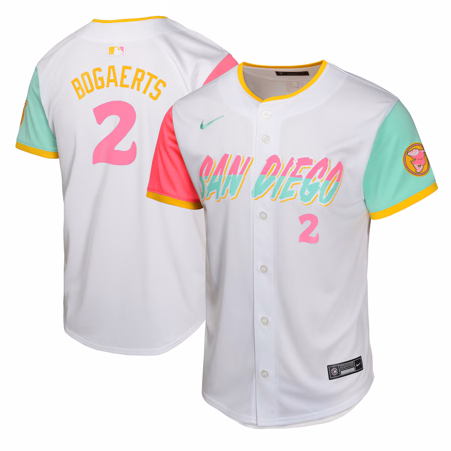 Youth San Diego Padres Xander Bogaerts Nike White City Connect Limited Player Jersey - Jersey