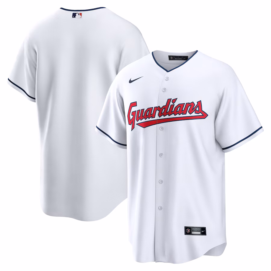 Men's Cleveland Guardians Nike White Replica Team Jersey - Jersey