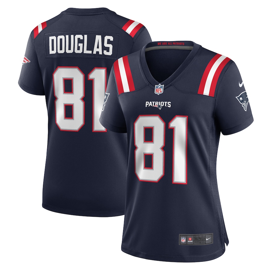 Women's New England Patriots Demario Douglas Nike  Navy  Game Jersey - Jersey