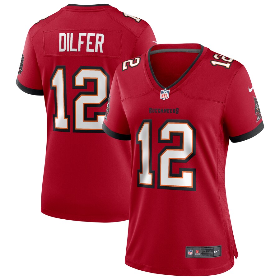 Women's Tampa Bay Buccaneers Trent Dilfer Nike Red Game Retired Player Jersey - Jersey