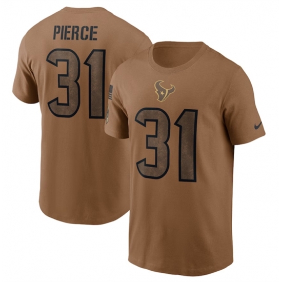Men-Houston-Texans-31-Dameon-Pierce-2023-Brown-Salute-To-Service-Name-26-Number-T-Shirt_20164_550X550 - Jersey