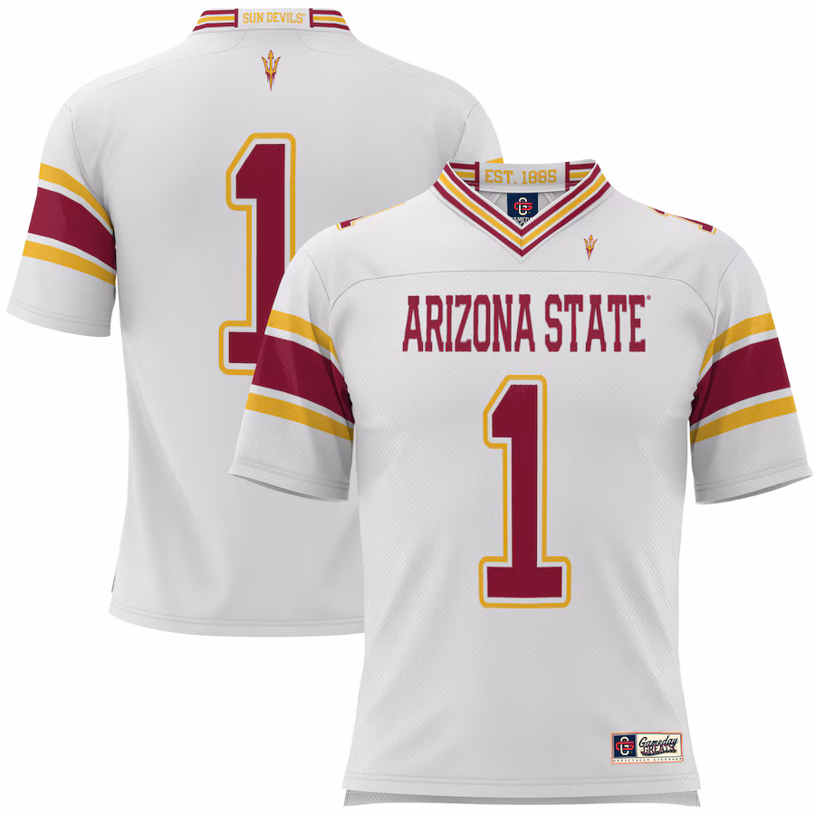 #1 Arizona State Sun Devils GameDay Greats Football Jersey - White - Jersey