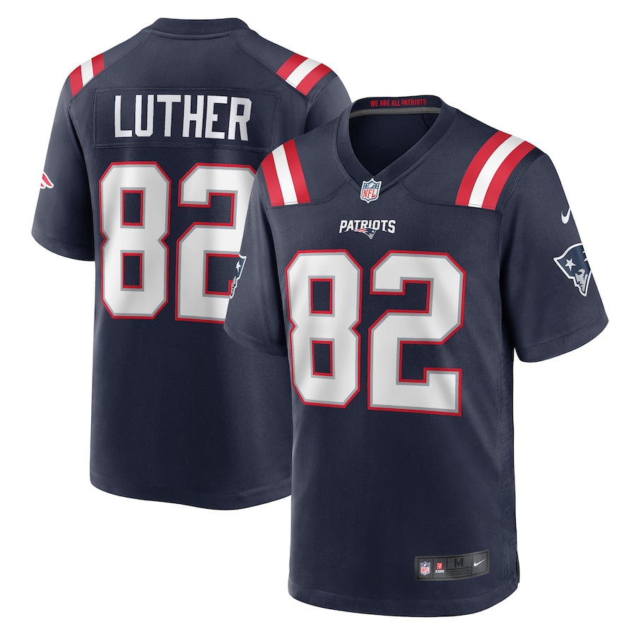 Men's New England Patriots T.J. Luther Nike  Navy Team Game Jersey - Jersey