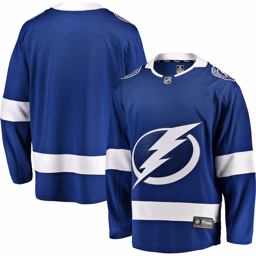 Men's Tampa Bay Lightning Fanatics Blue Breakaway Home Jersey - Jersey