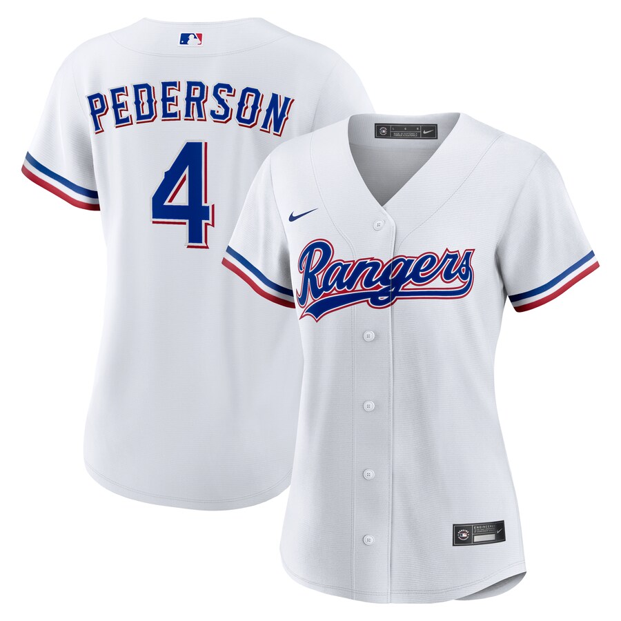 Women's Texas Rangers Joc Pederson Nike White Home Replica Jersey - Jersey
