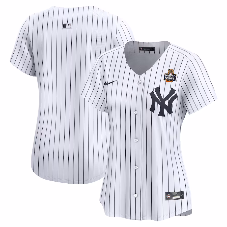 Women's New York Yankees Nike White 2024 World Series Home Limited Jersey - Jersey