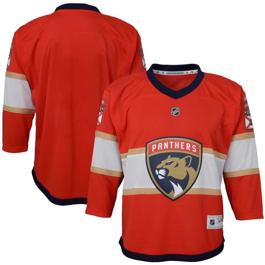 Youth Florida Panthers Red Home Replica Blank Jersey - Jersey