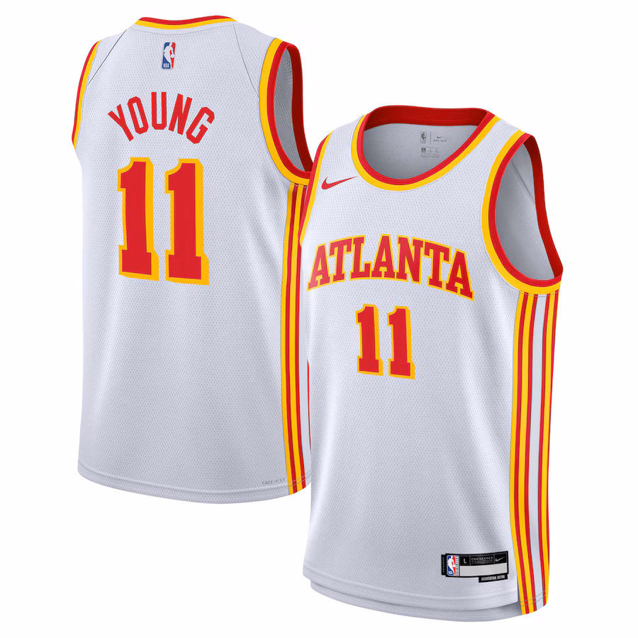 Youth Atlanta Hawks Trae Young Nike White Swingman Jersey - Association Edition - Jersey