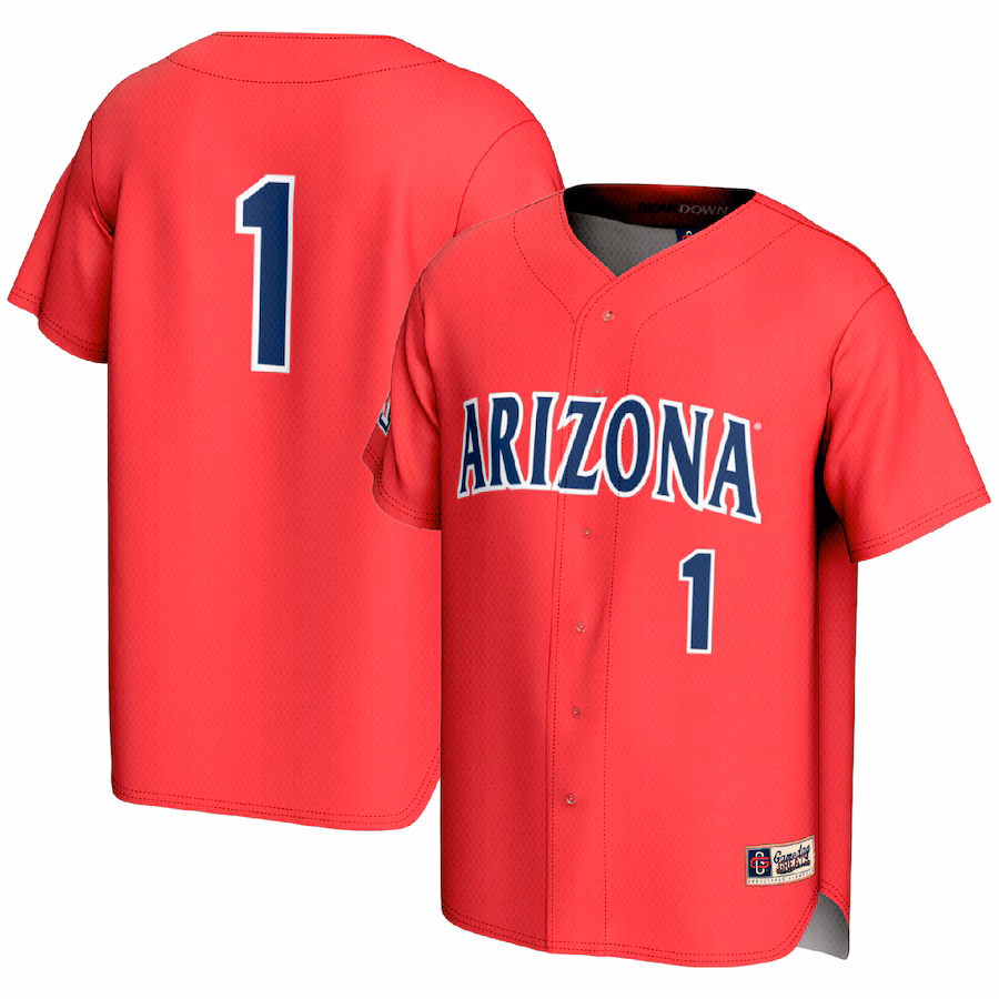 Youth GameDay Greats #1 Red Arizona Wildcats Lightweight Baseball Fashion Jersey - Jersey
