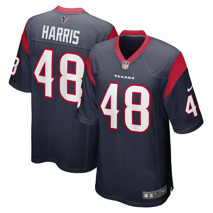 Men's Houston Texans Christian Harris Nike Navy Game Player Jersey - Jersey