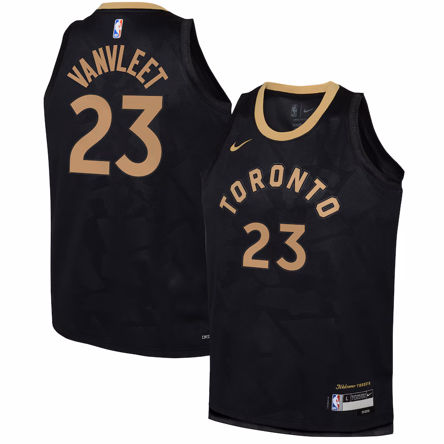 Youth Toronto Raptors Fred VanVleet Nike Black 2022/23 Swingman Jersey - City Edition - Jersey
