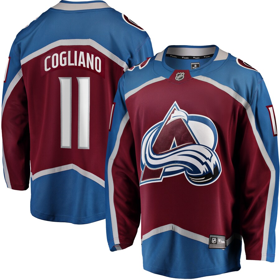 Men's Colorado Avalanche Andrew Cogliano Fanatics Branded Burgundy Home Breakaway Jersey - Jersey