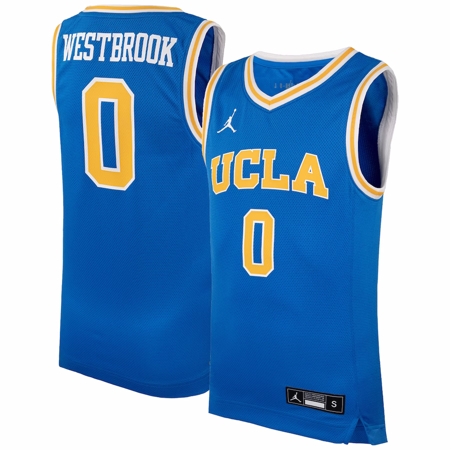 #0 UCLA Bruins Jordan Brand Youth Icon Replica Basketball Jersey - Blue - Jersey