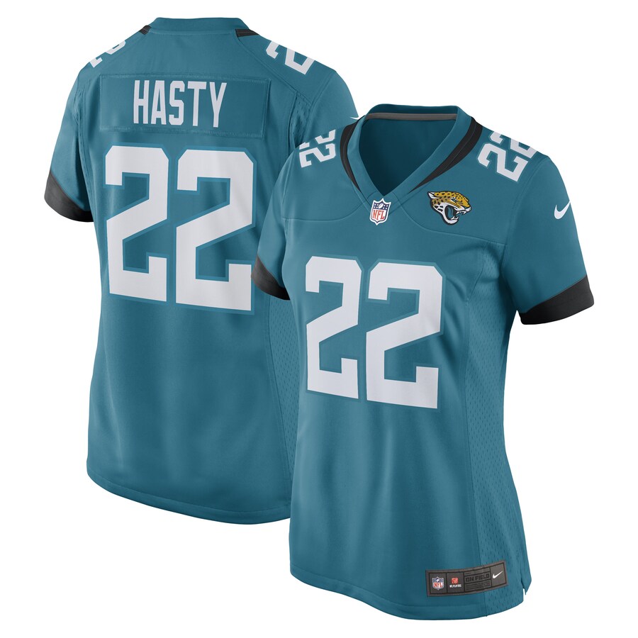 Women's Jacksonville Jaguars Jamycal Hasty Nike Teal Game Player Jersey - Jersey