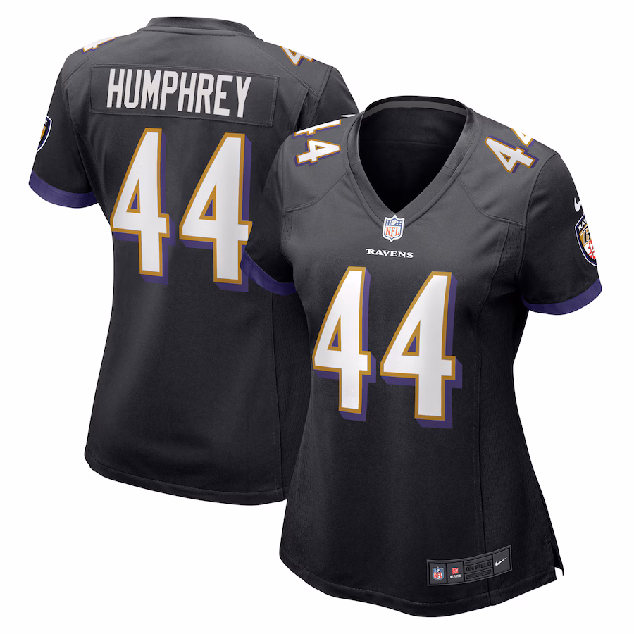 Women's Baltimore Ravens Marlon Humphrey Nike Black Game Jersey - Jersey