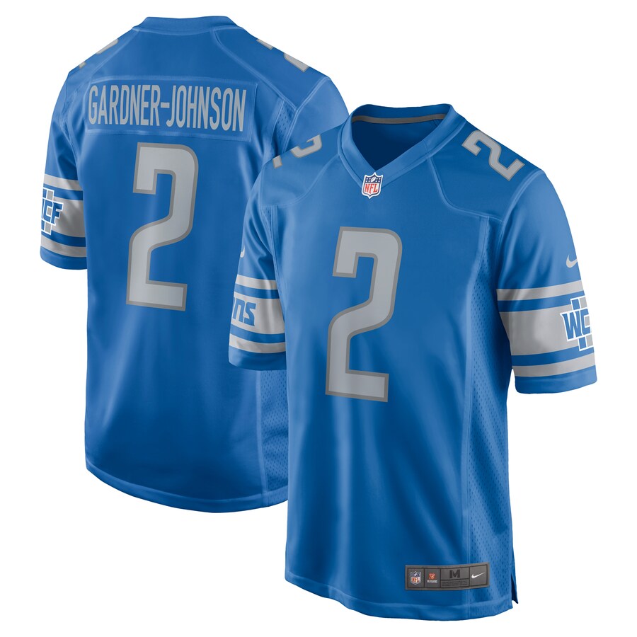 Men's Detroit Lions Chauncey Gardner-Johnson Nike Blue Game Player Jersey - Jersey