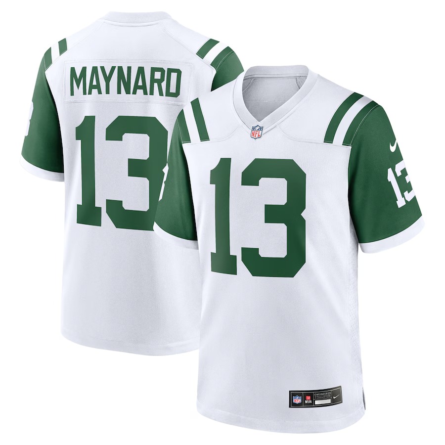 Men's New York Jets Don Maynard Nike White Classic Alternate Retired Player Game Jersey - Jersey