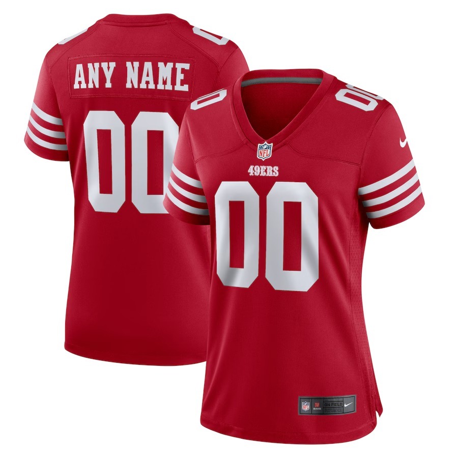 Women's San Francisco 49ers Nike Scarlet Game Custom Jersey - Jersey
