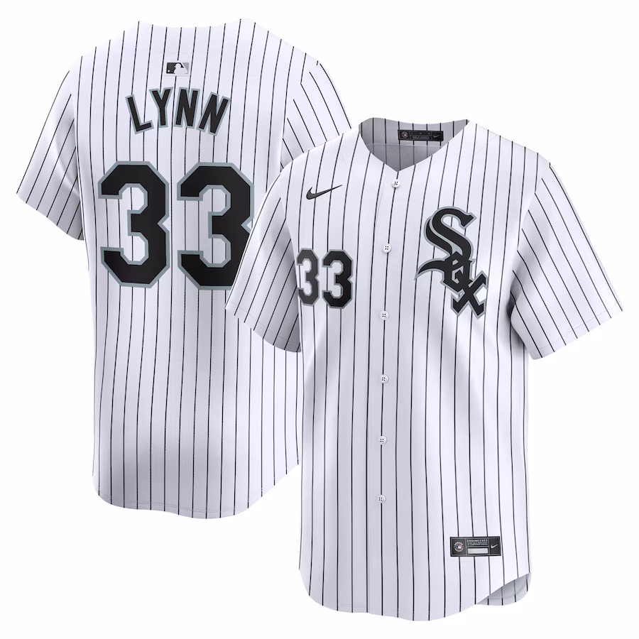 Men's Chicago White Sox Lance Lynn Nike White Home Limited Player Jersey - Jersey